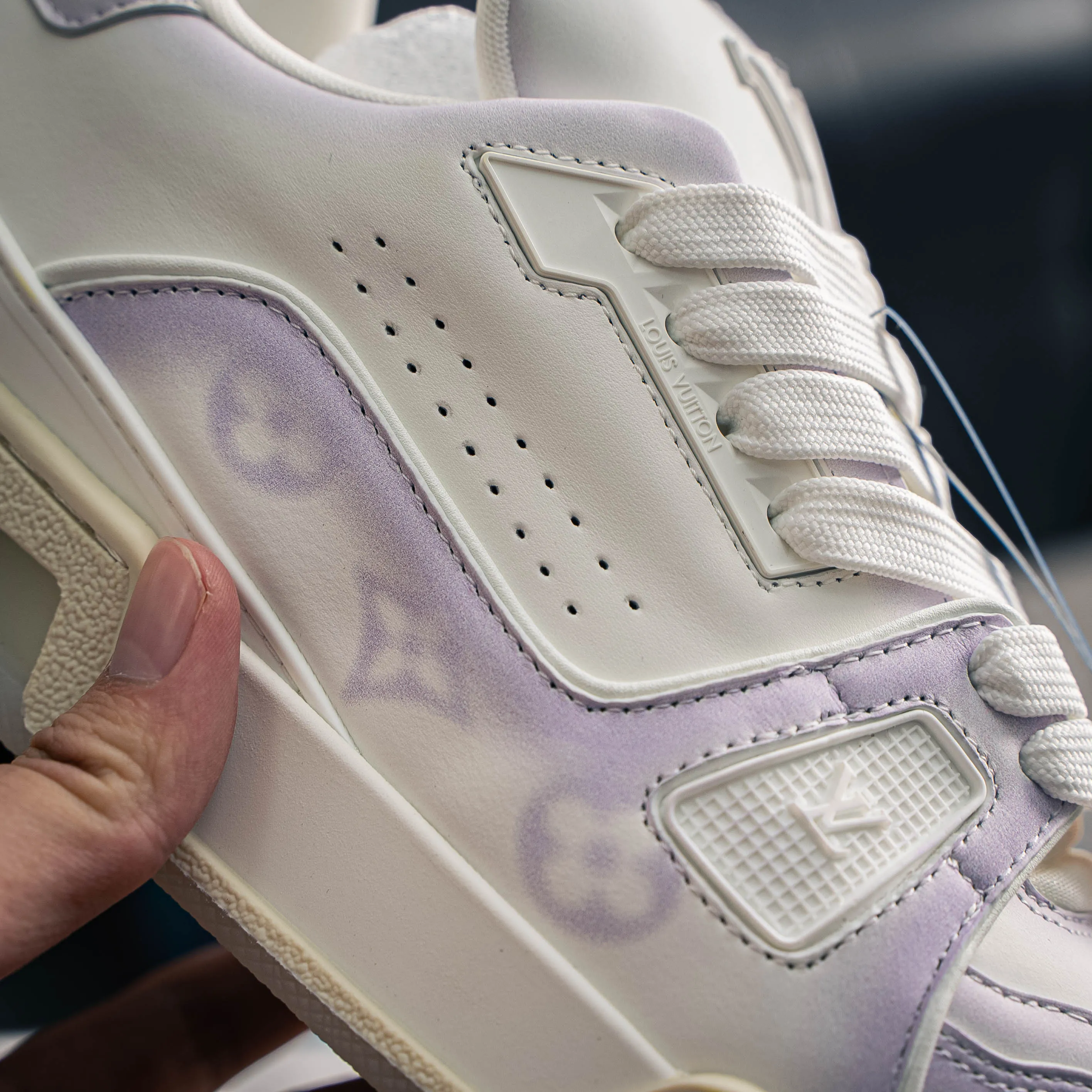 【YS 】 Louis Vuitton LV Trainer Blue ✦ ， ✦ White ， ✦ Lace-Up ，